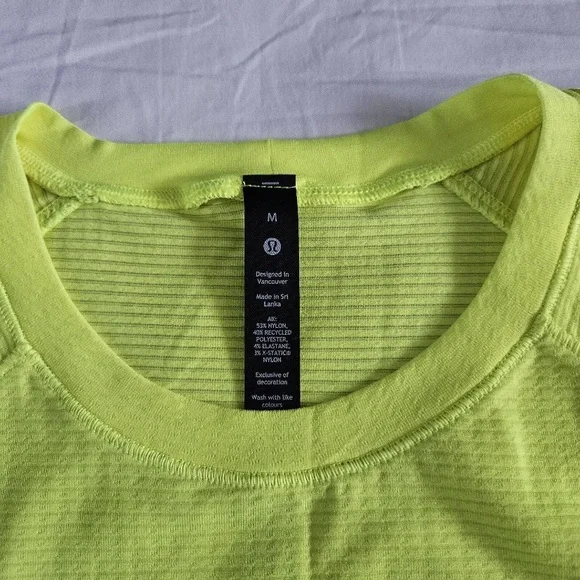 Lululemon Metal Vent Tech SS Shirt Highlighter Yellow HIYE Men's Size XSmall - Picture 3 of 6